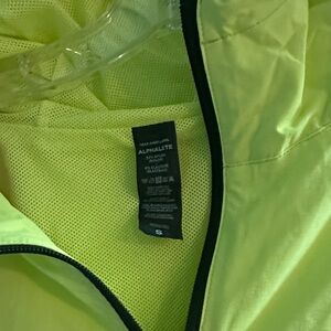 Alphalete Vibrant Lime Jacket and Matching Shorts